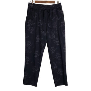 EZY Wear by CH1 Womens Black Camo Floral Lightweight Lounge Pants Sz M NWOT